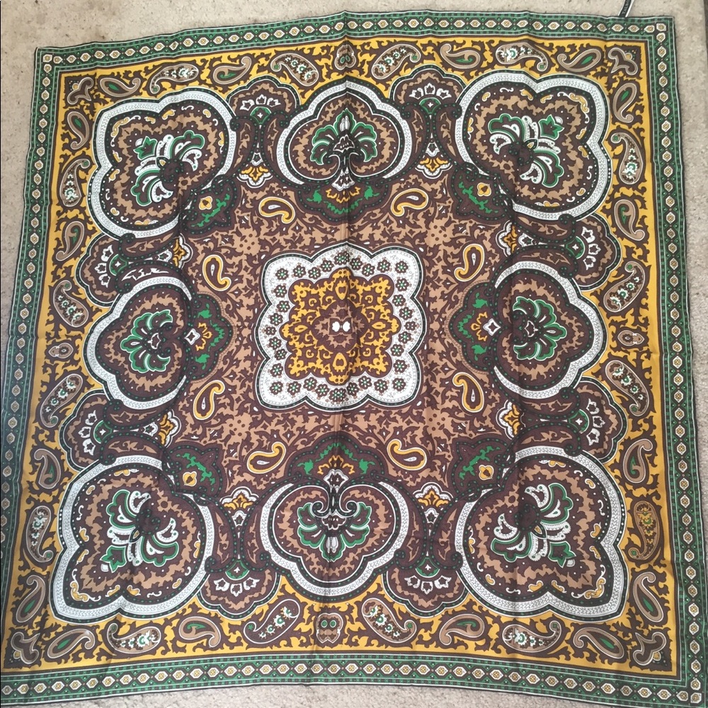 Talbots 34” x 34” Year Around 100 % Silk Scarf